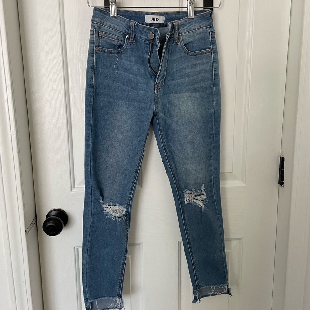 Just black denim jeans